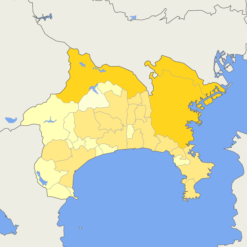 神奈川県の地図 | Map-It マップ・イット