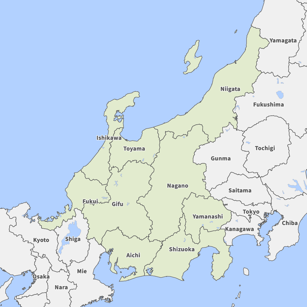 Map Of Chubu Region Map It