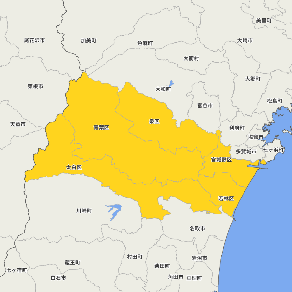 宮城県仙台市の地図 | Map-It マップ・イット