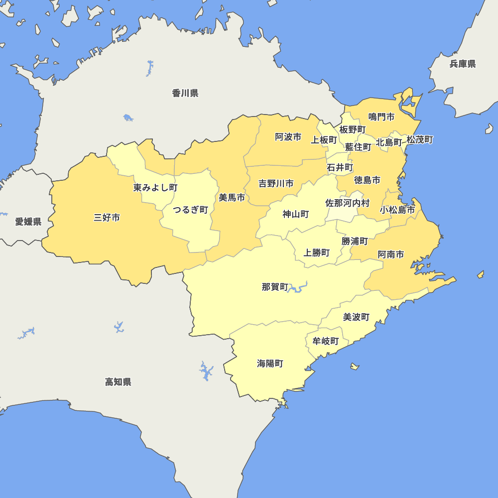 徳島県の地図 Map It マップ・イット