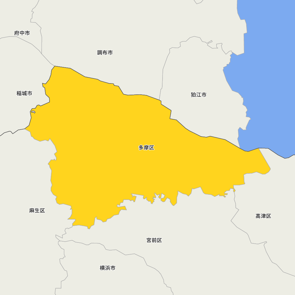 神奈川県川崎市多摩区の地図 | Map-It マップ・イット