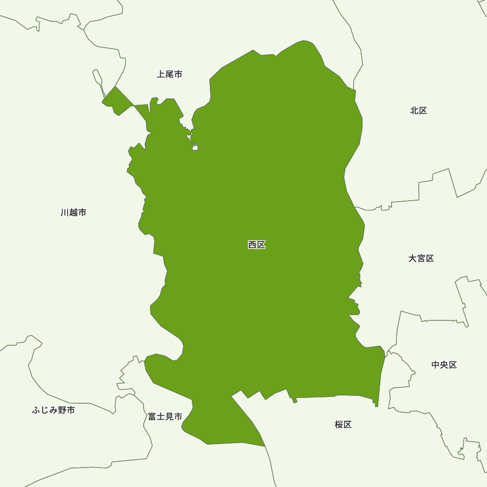 埼玉県さいたま市西区の地図 MapIt マップ・イット