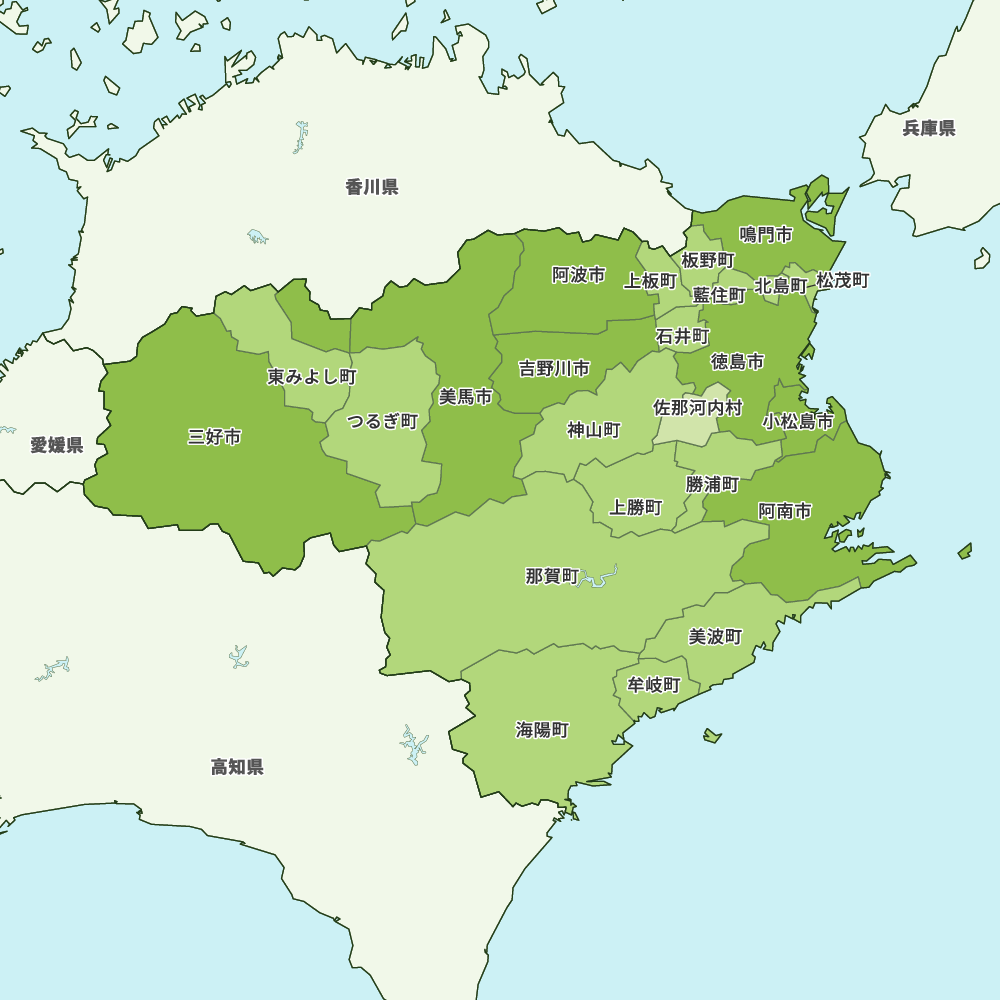 徳島県の地図 Map It マップ・イット