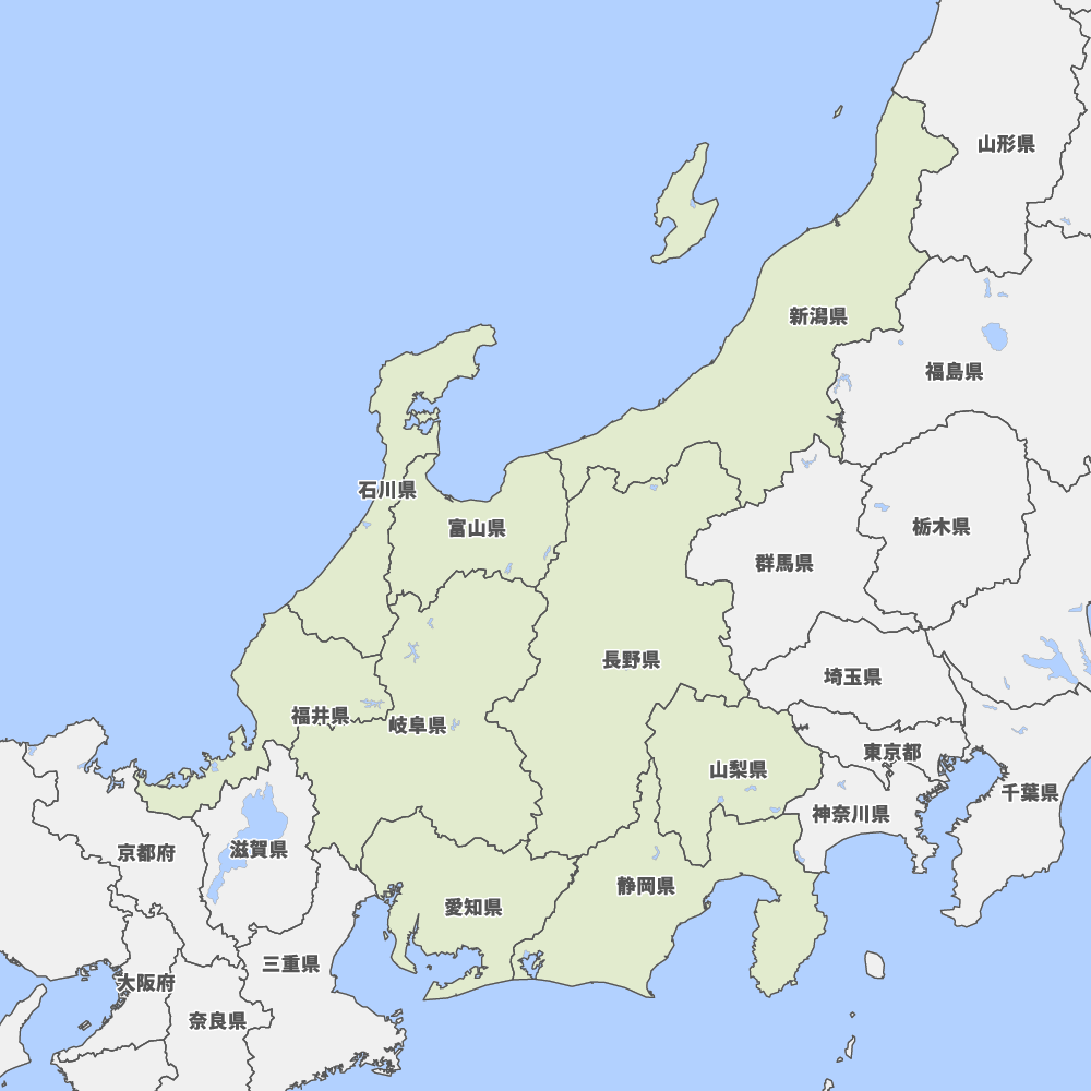 中部地方の地図 Map It マップ イット