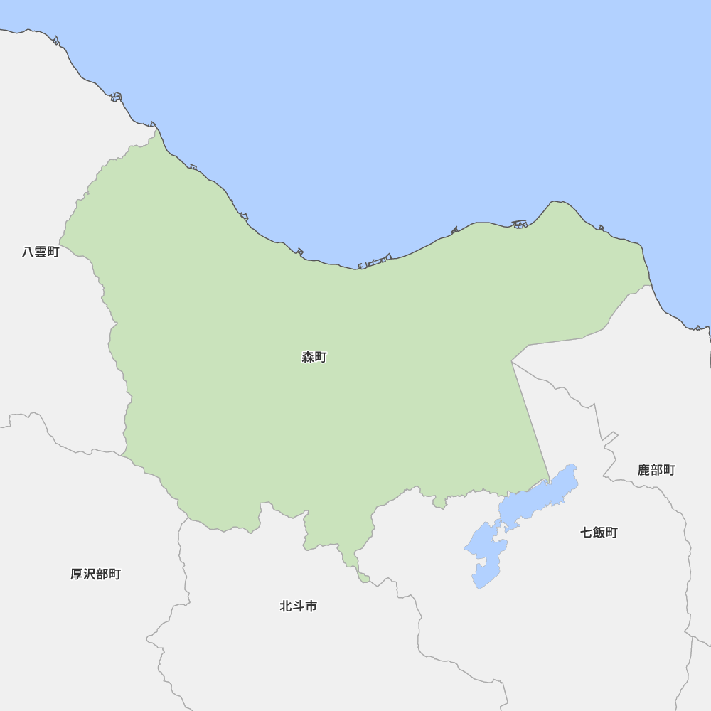 北海道渡島総合振興局茅部郡森町の地図 Map It マップ イット