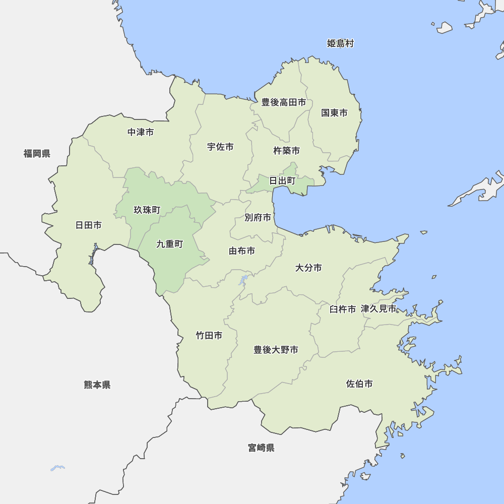 大分県の地図 Map It マップ イット