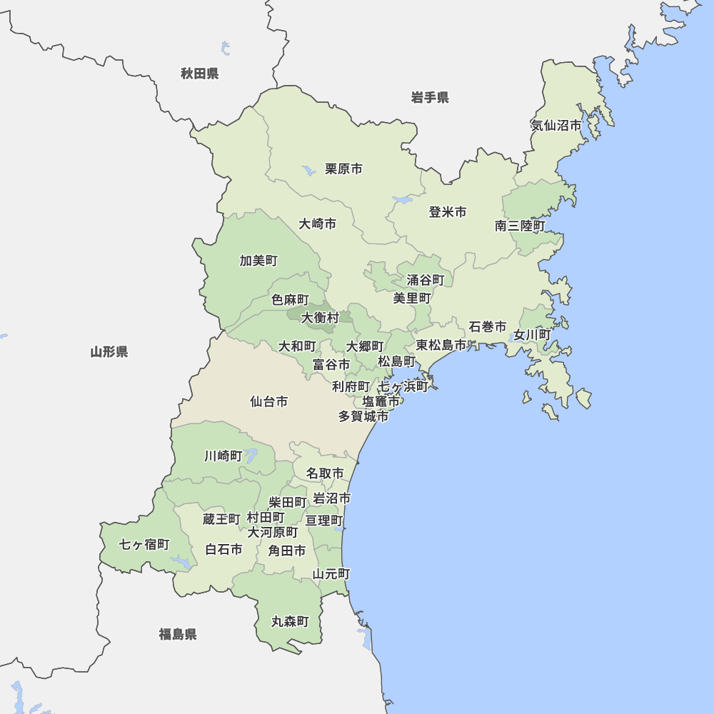 宮城県の地図 Map It マップ イット