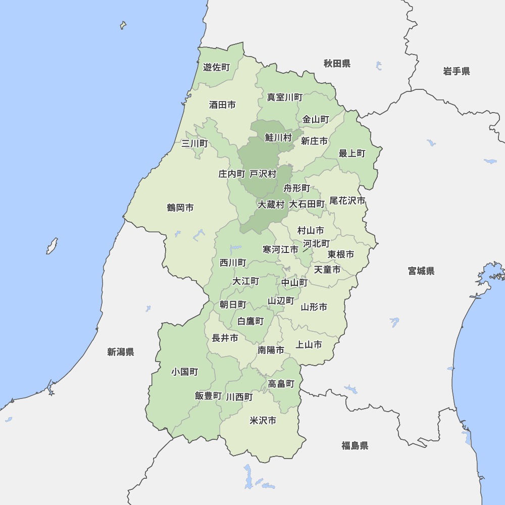 山形県の地図 Map It マップ イット