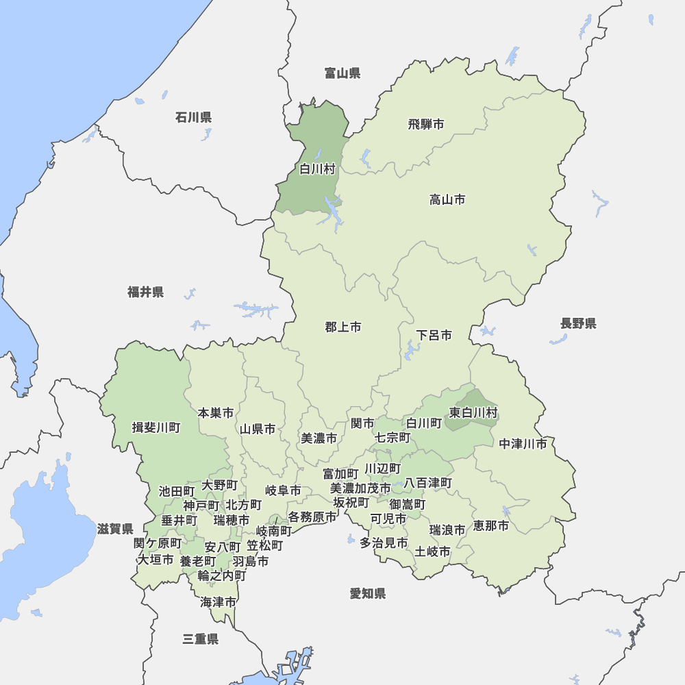 岐阜県の地図 Map It マップ イット