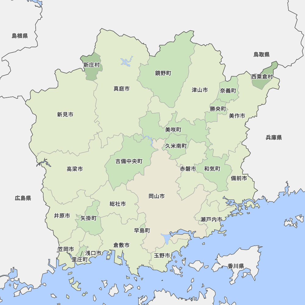 岡山県の地図 Map It マップ イット