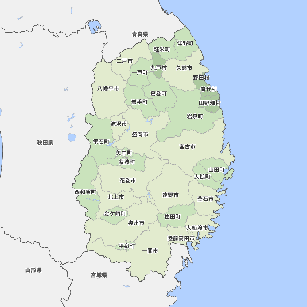 岩手県の地図 Map It マップ イット