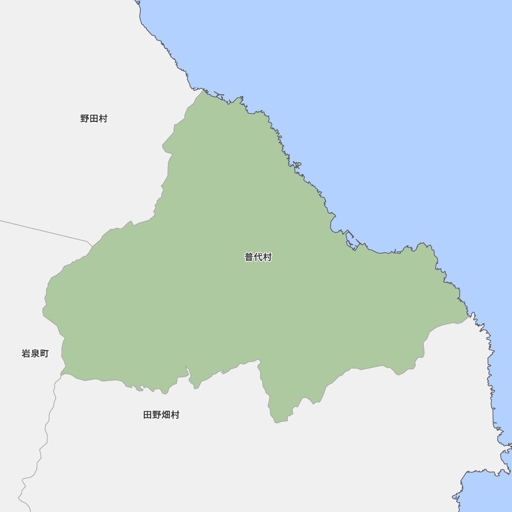 岩手県下閉伊郡普代村の地図 Map It マップ イット