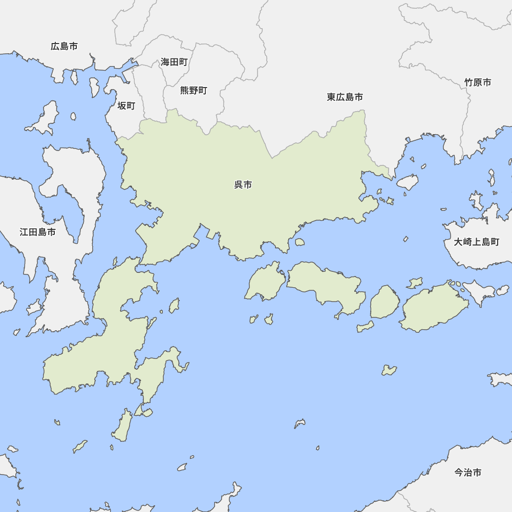 広島県呉市の地図 Map It マップ イット