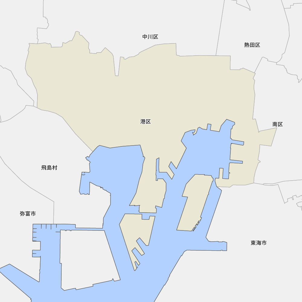 愛知県名古屋市港区の地図 Map It マップ イット