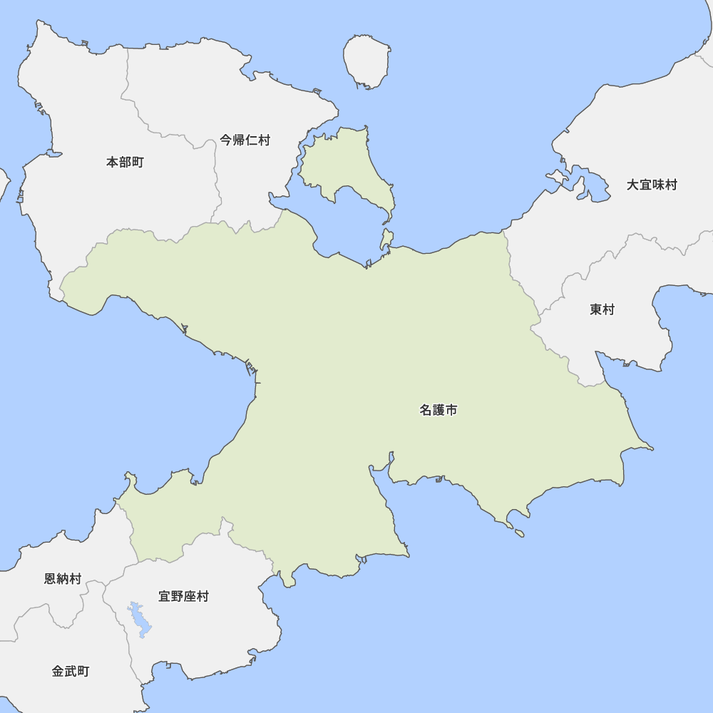 沖縄県名護市の地図 Map It マップ イット