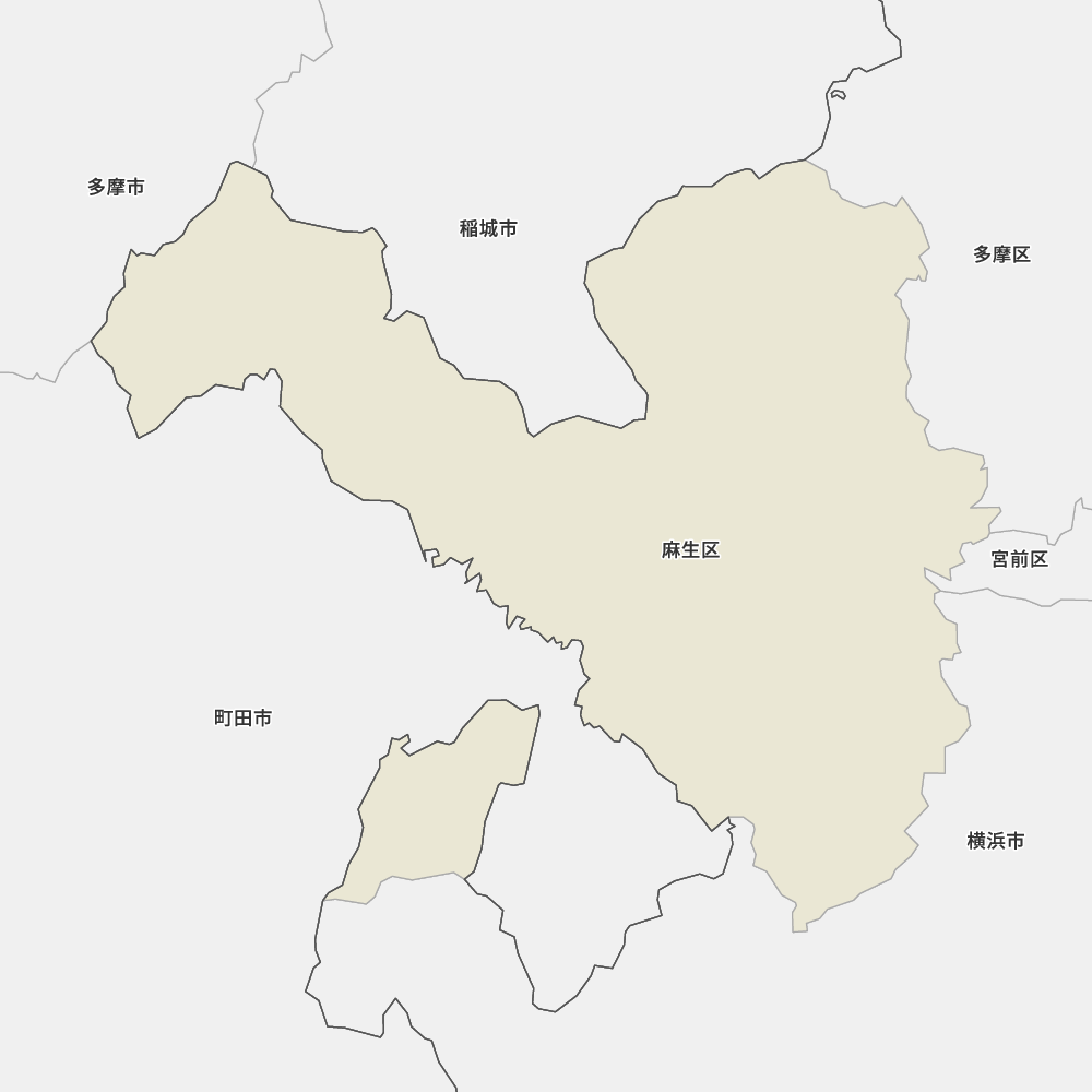 神奈川県川崎市麻生区の地図 Map It マップ イット