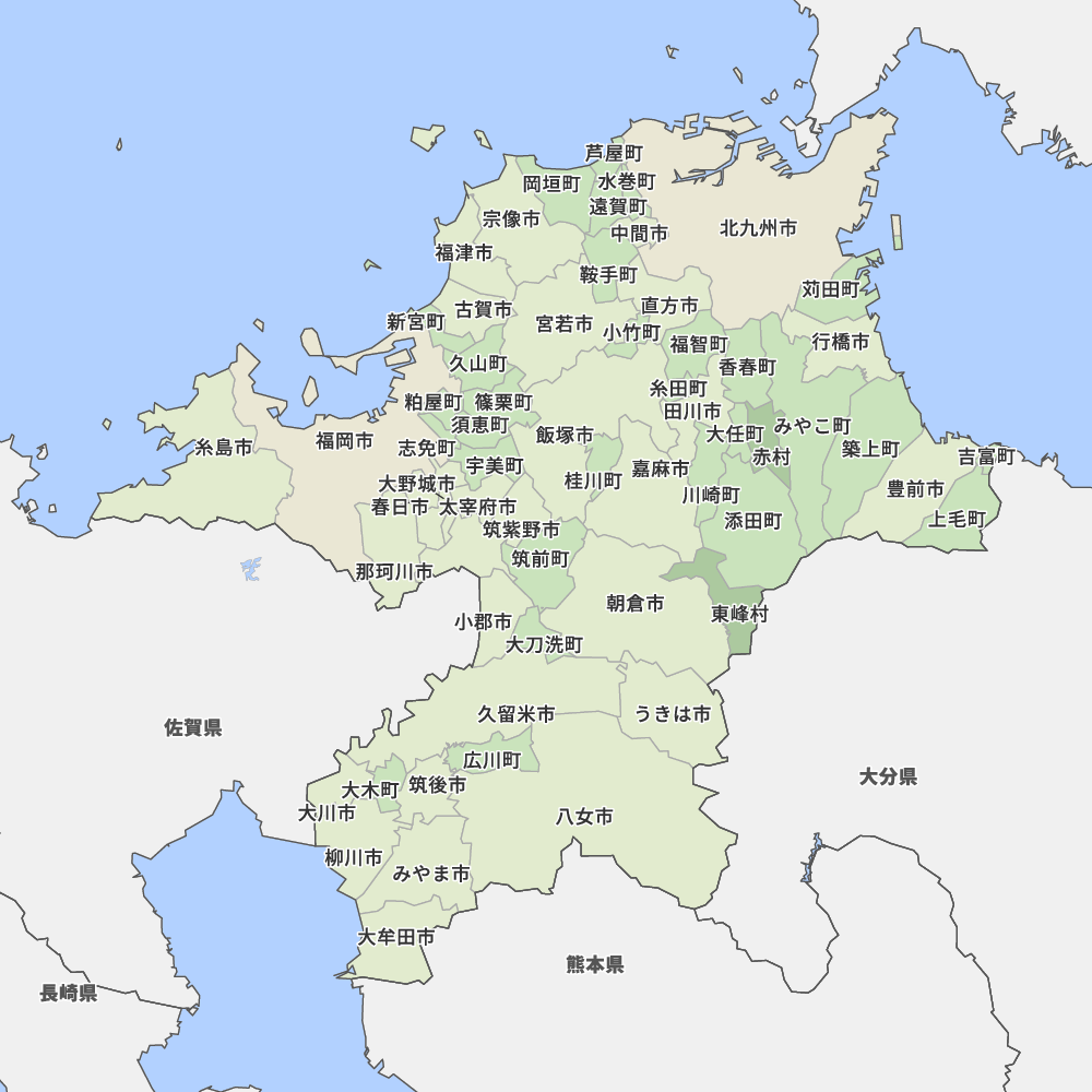 福岡県の地図 Map It マップ イット