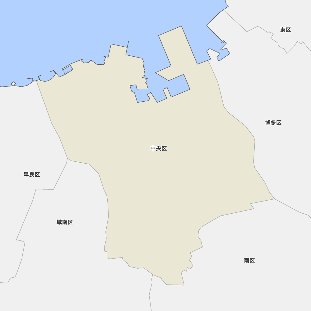 福岡県福岡市中央区の地図 Map It マップ イット