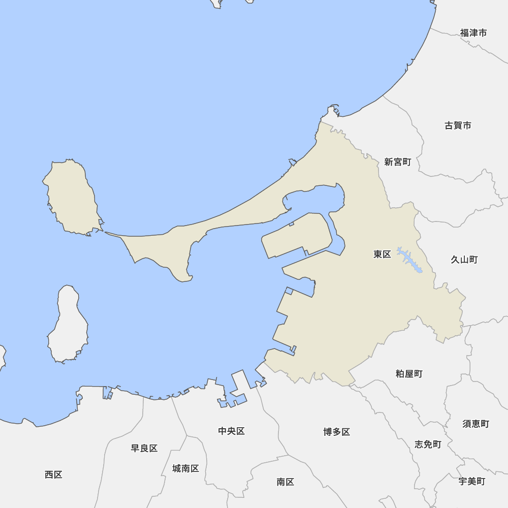 福岡県福岡市東区の地図 Map It マップ イット