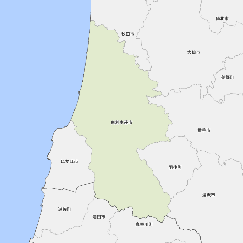 秋田県由利本荘市の地図 Map It マップ イット