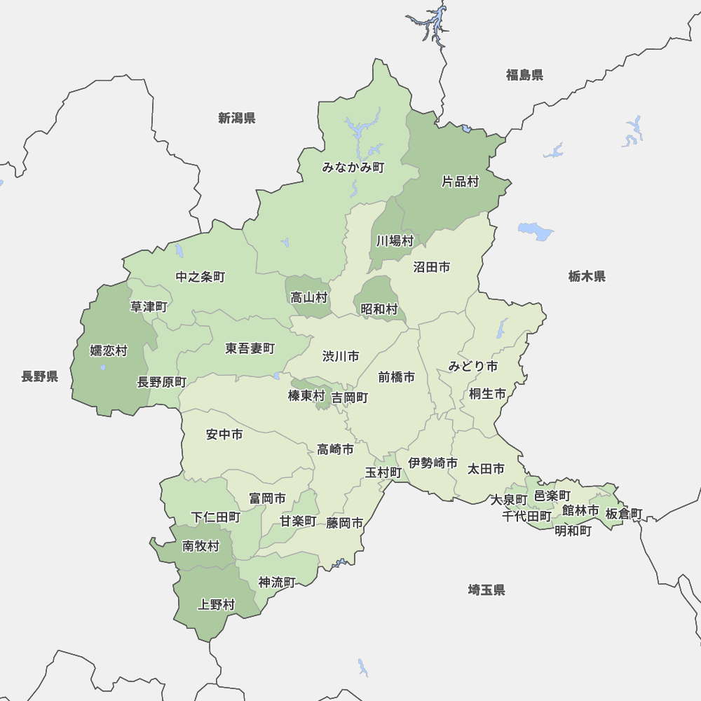 関東 地図 市町村
