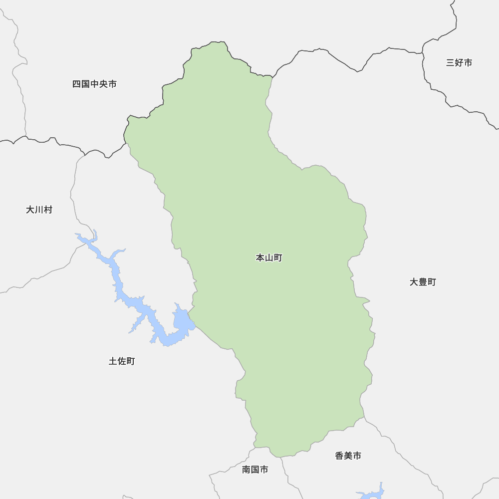 高知県長岡郡本山町の地図 Map It マップ イット