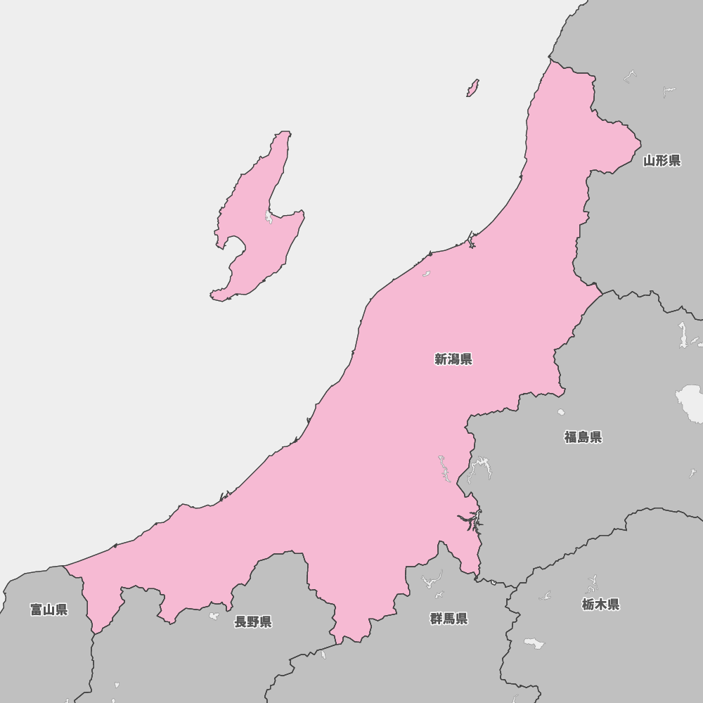 新潟県の地図 | Map-It マップ・イット