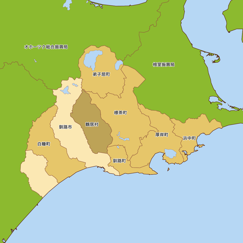 北海道釧路総合振興局の地図 Map It マップ・イット 3788