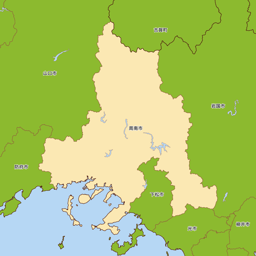 山口県周南市の地図 | Map-It マップ・イット