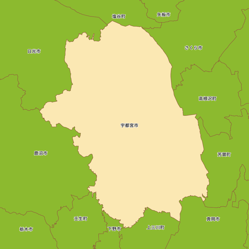 栃木県宇都宮市の地図 Map It マップ・イット