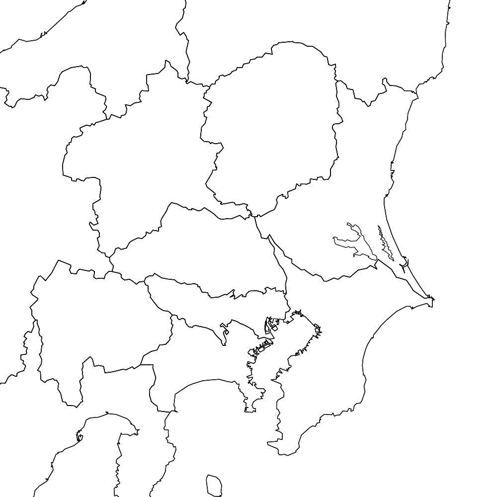 関東地方の地図 | Map-It マップ・イット