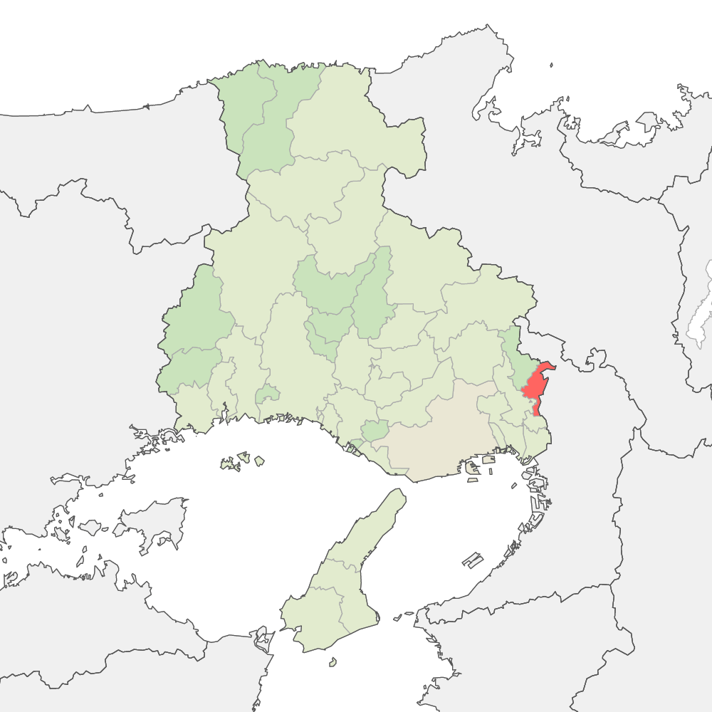 兵庫県川西市の地図 | Map-It マップ・イット