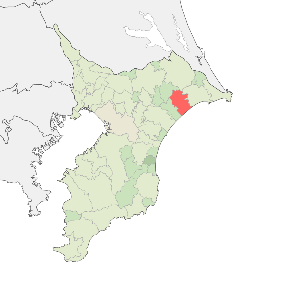 千葉県匝瑳市の地図 | Map-It マップ・イット