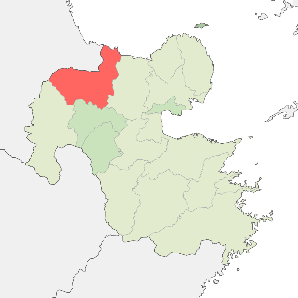 mB44【地図】大分県 明治28年 [中津町 臼杵町 佐伯町 下毛郡 日本地図