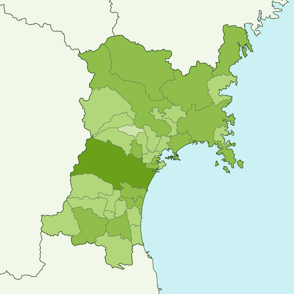 宮城県の地図 | Map-It マップ・イット