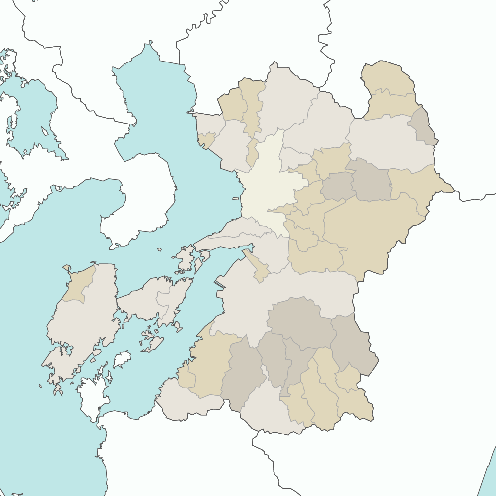 熊本県の地図 | Map-It マップ・イット