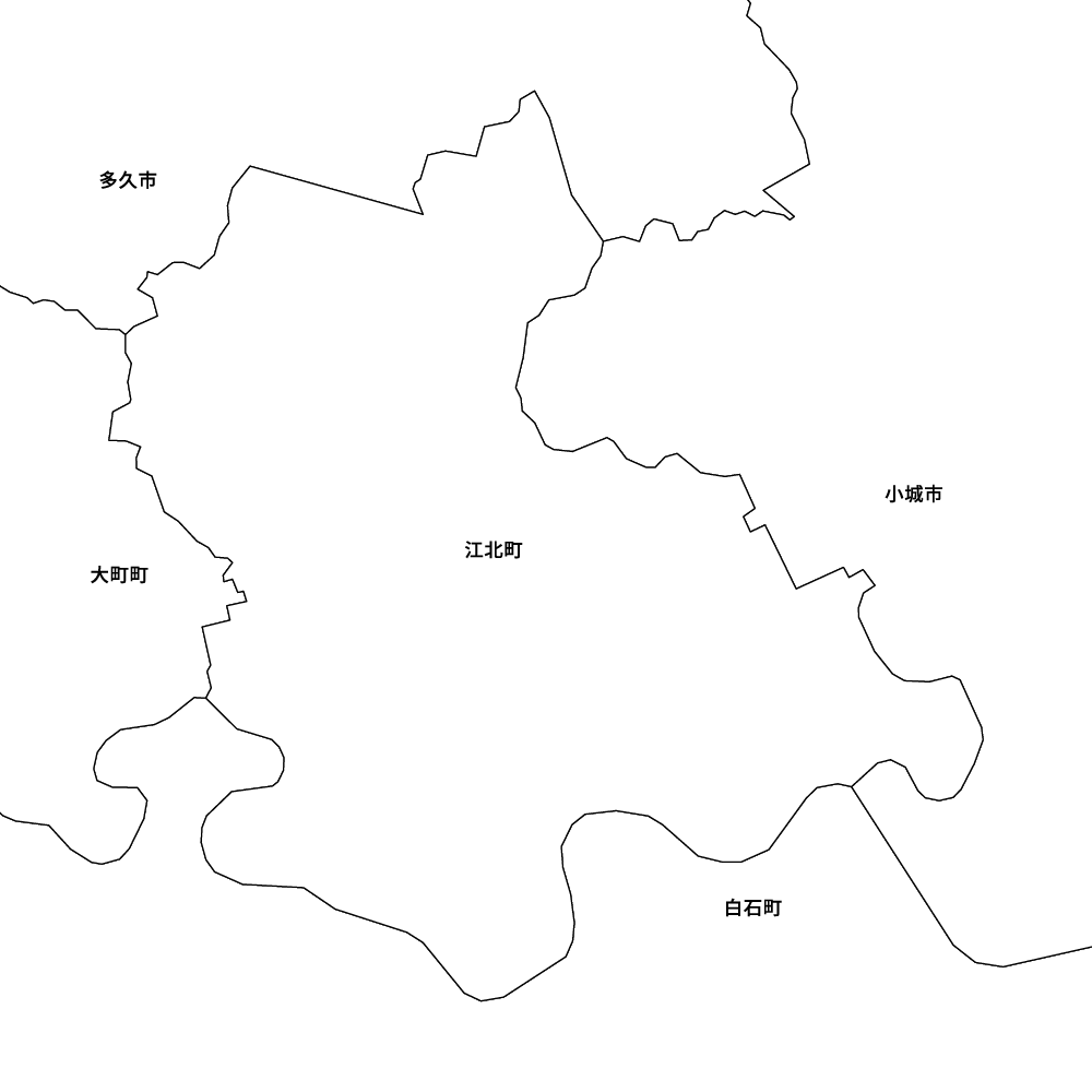 佐賀県杵島郡江北町の地図 | Map-It マップ・イット