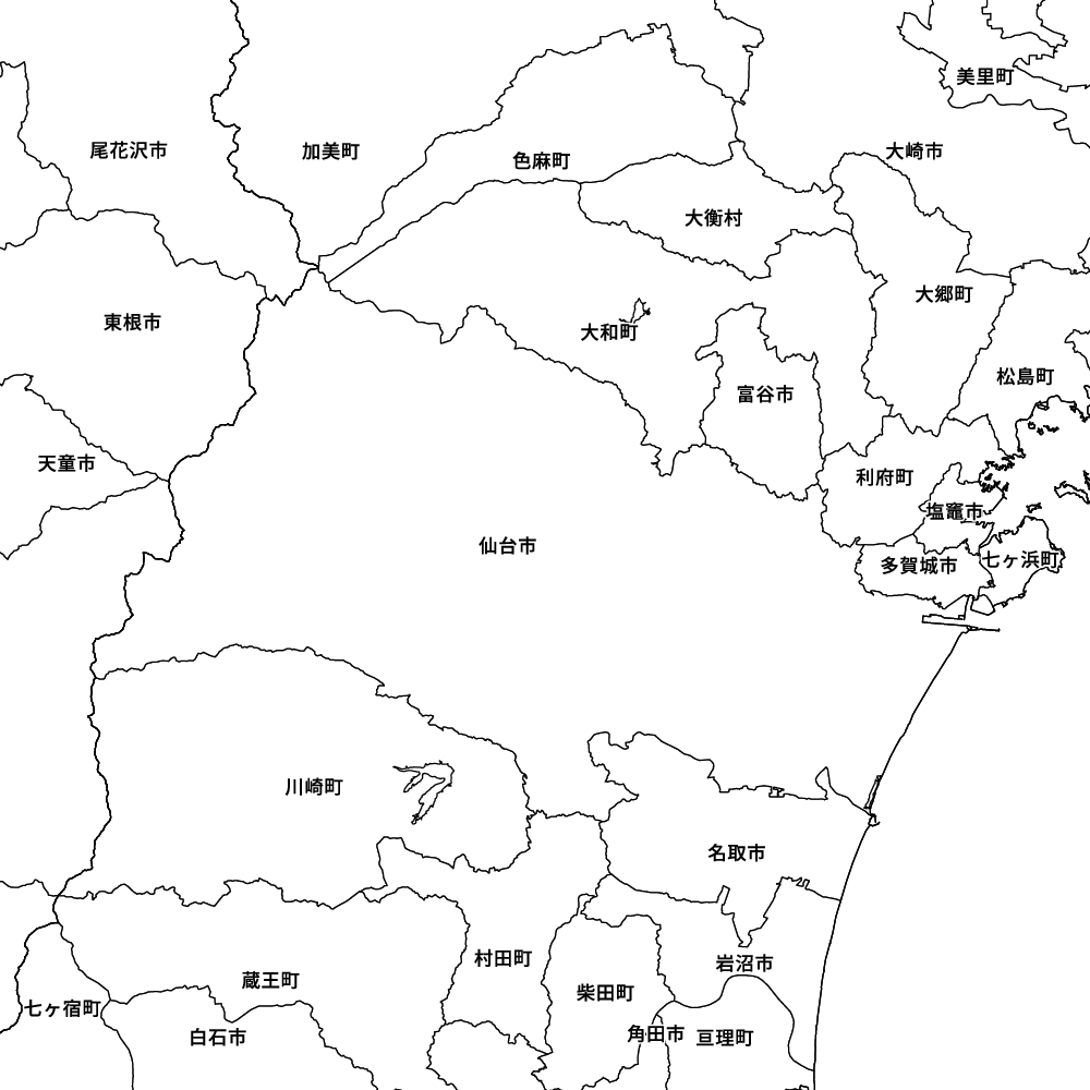 宮城県仙台市の地図 | Map-It マップ・イット