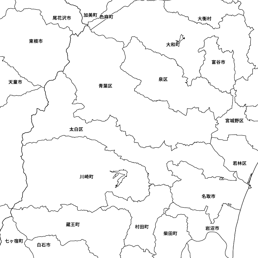 宮城県仙台市太白区の地図 | Map-It マップ・イット