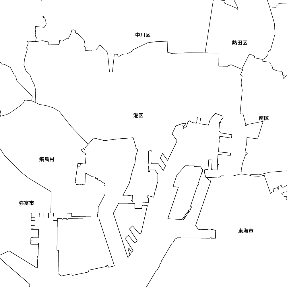 愛知県名古屋市港区の地図 | Map-It マップ・イット