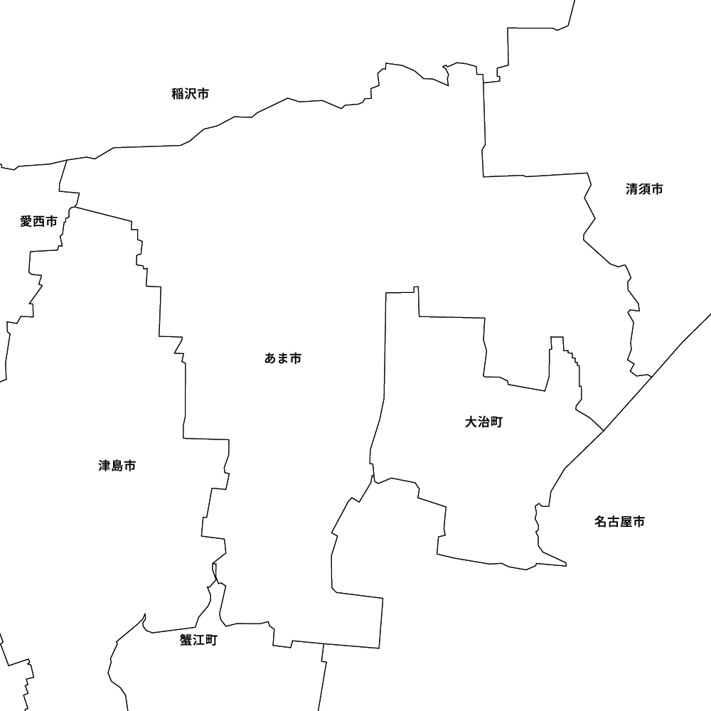 愛知県あま市の地図 | Map-It マップ・イット