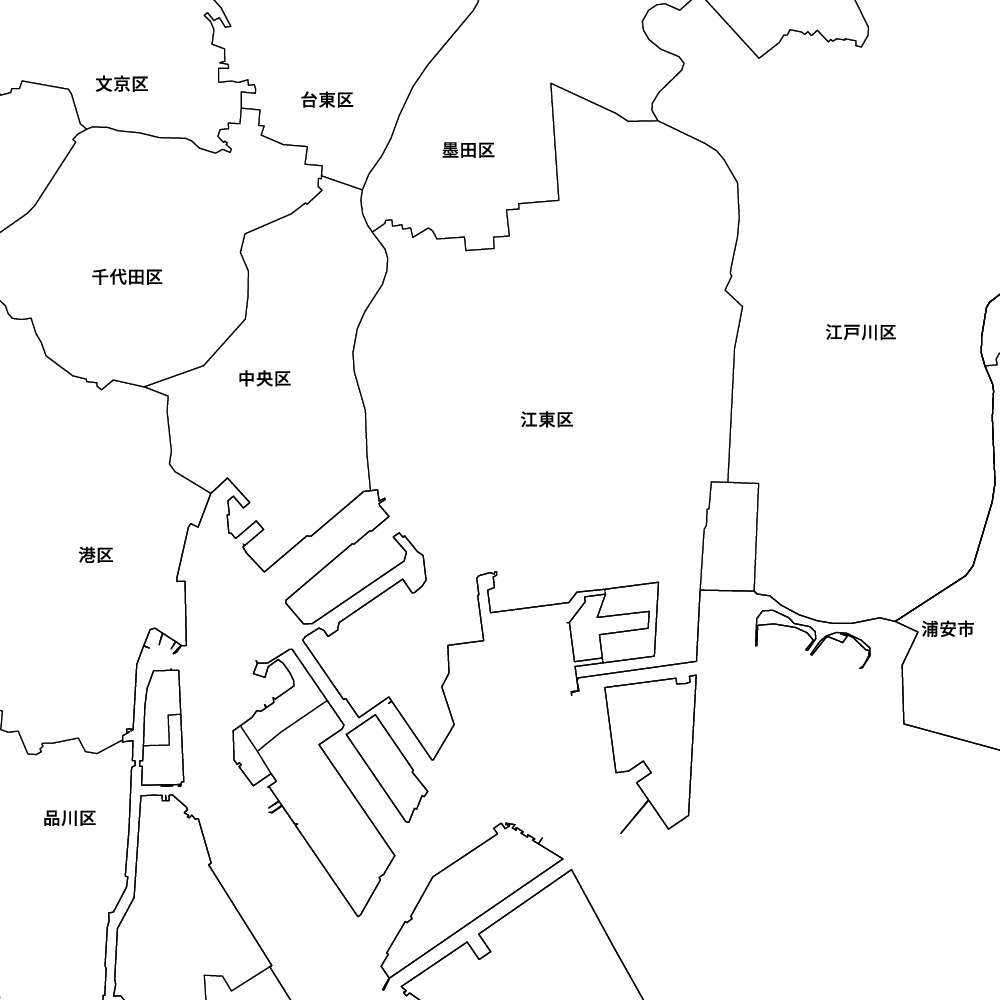 東京都江東区の地図 | Map-It マップ・イット
