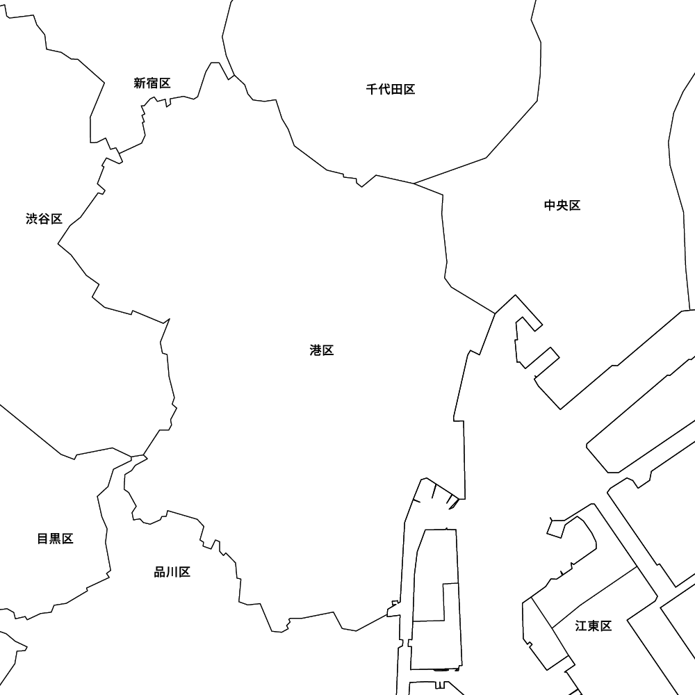 東京都港区の地図 | Map-It マップ・イット