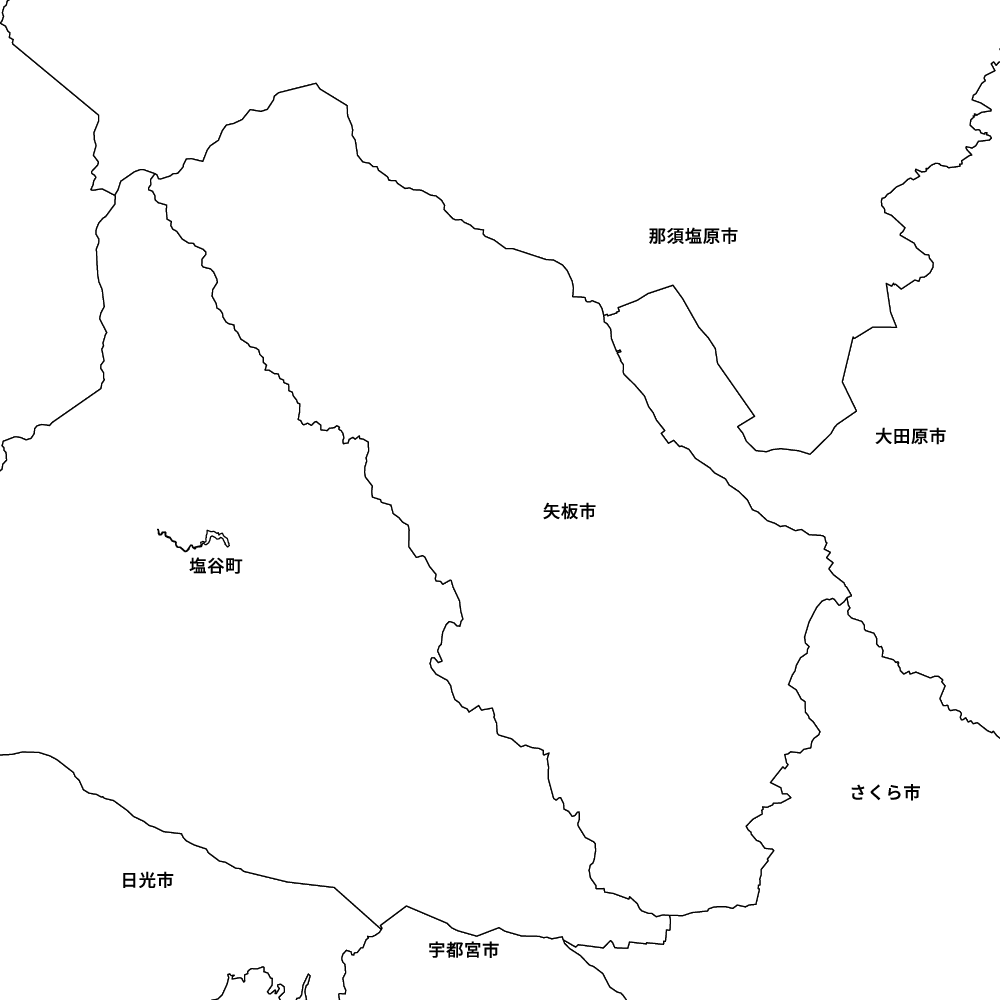 栃木県矢板市の地図 | Map-It マップ・イット