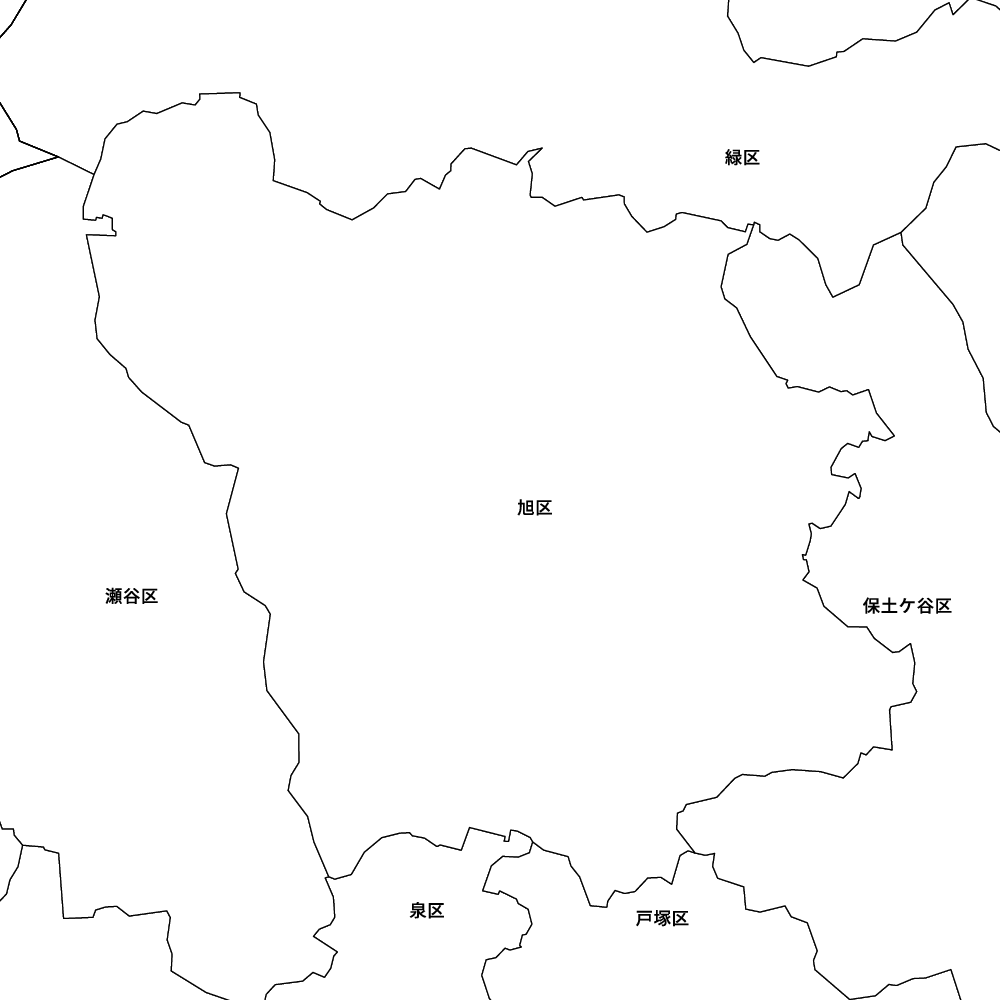 神奈川県横浜市旭区の地図 | Map-It マップ・イット