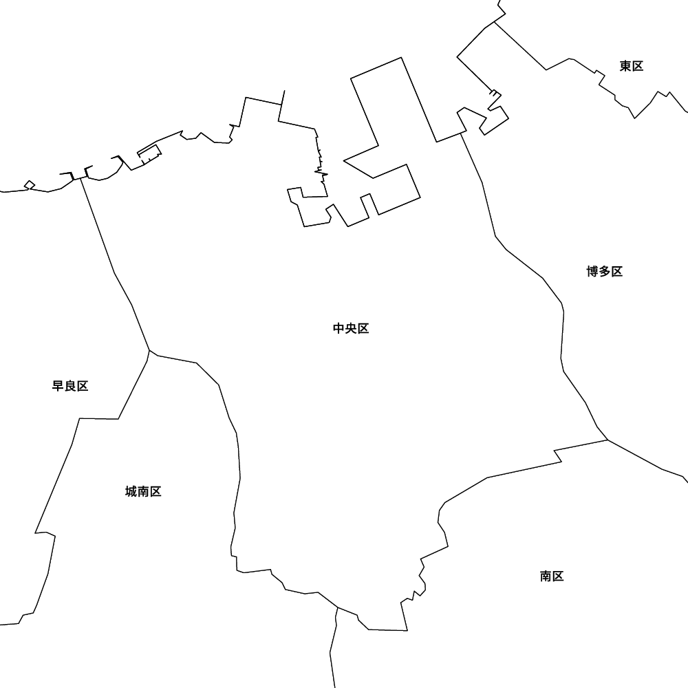 福岡県福岡市中央区の地図 Map It マップ イット