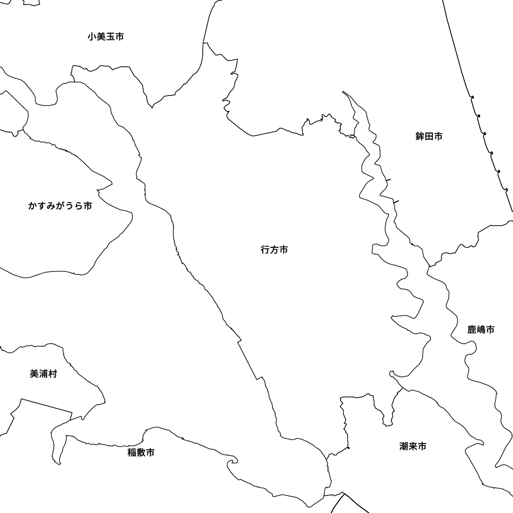 茨城県行方市の地図 | Map-It マップ・イット
