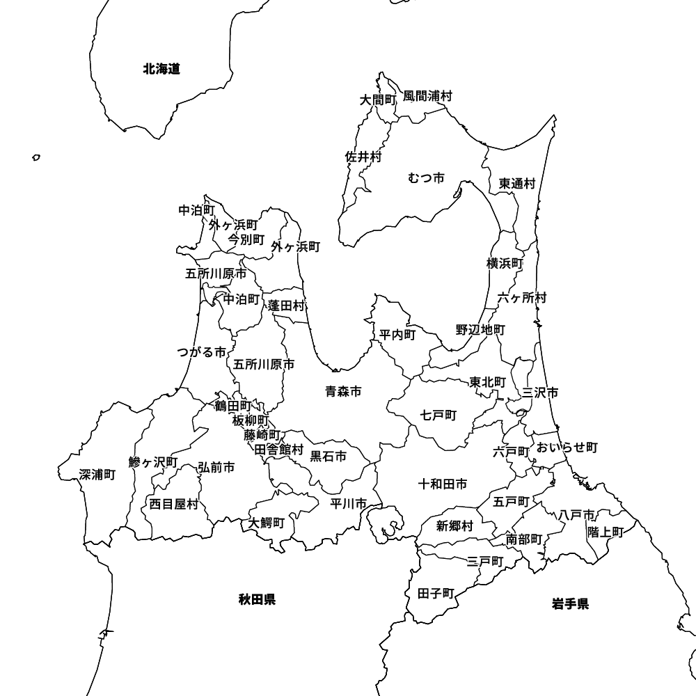 青森県の地図 Map It マップ イット