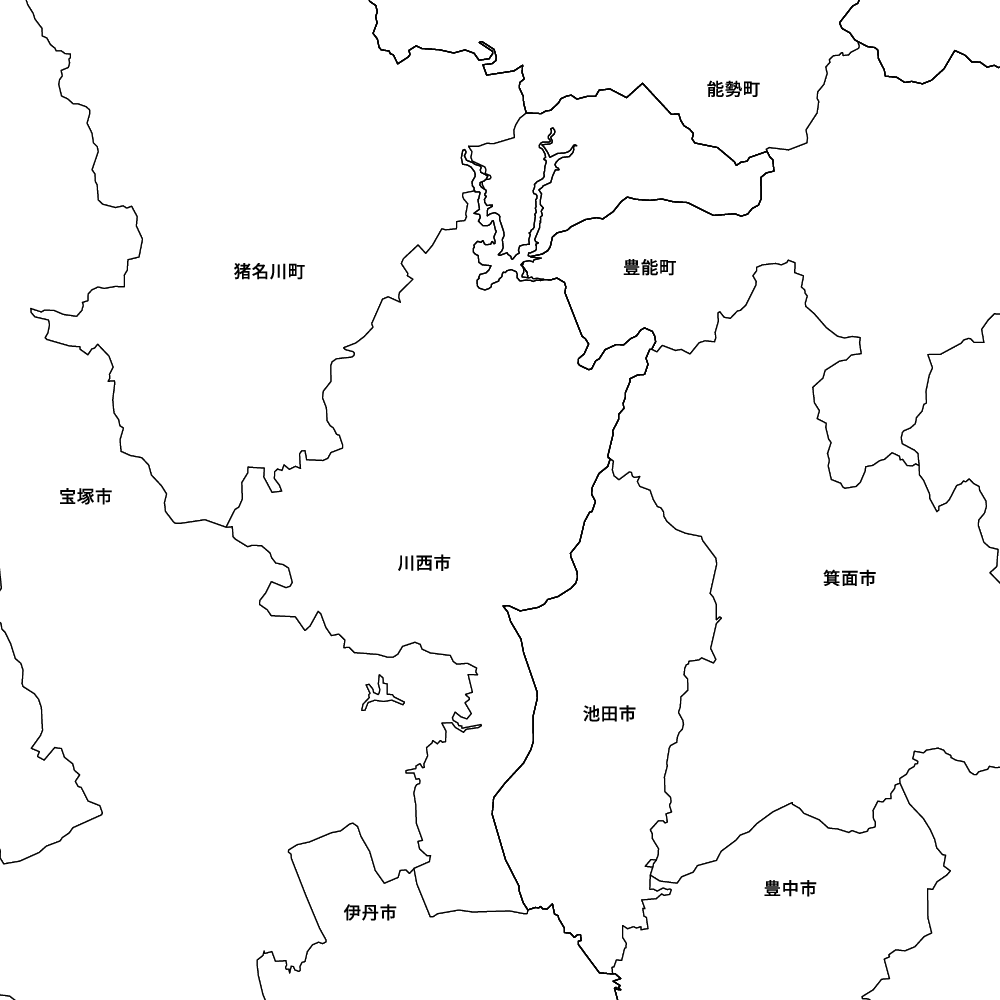 川西市全域航空写真地図 No.2 - 地図/旅行ガイド