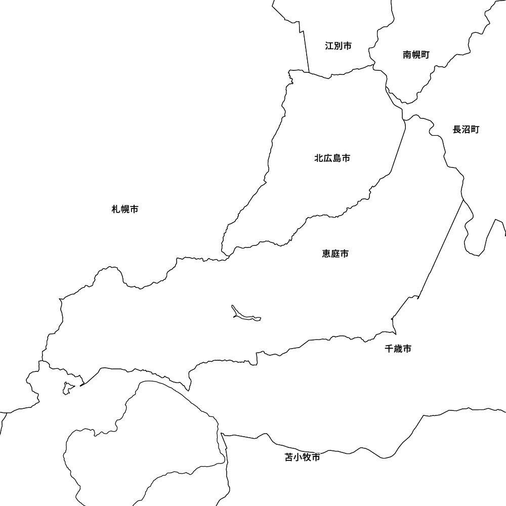 北海道石狩振興局恵庭市の地図 | Map-It マップ・イット